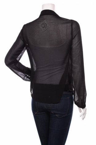 Γυναικείο πουκάμισο Pieces, Μέγεθος M, Χρώμα Μαύρο, Τιμή 16,70 €