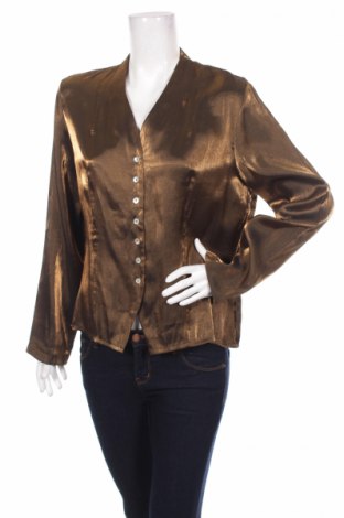 Γυναικείο πουκάμισο Stars, Μέγεθος L, Χρώμα Χρυσαφί, Τιμή 21,65 €
