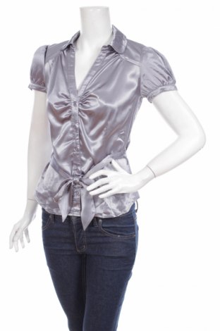 Γυναικείο πουκάμισο Hot Options, Μέγεθος M, Χρώμα Ασημί, Τιμή 9,28 €