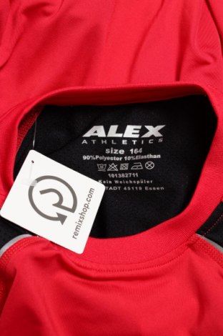 Детска тениска Alex, Размер 12-13y/ 158-164 см, Цвят Червен, Цена 27,30 лв.