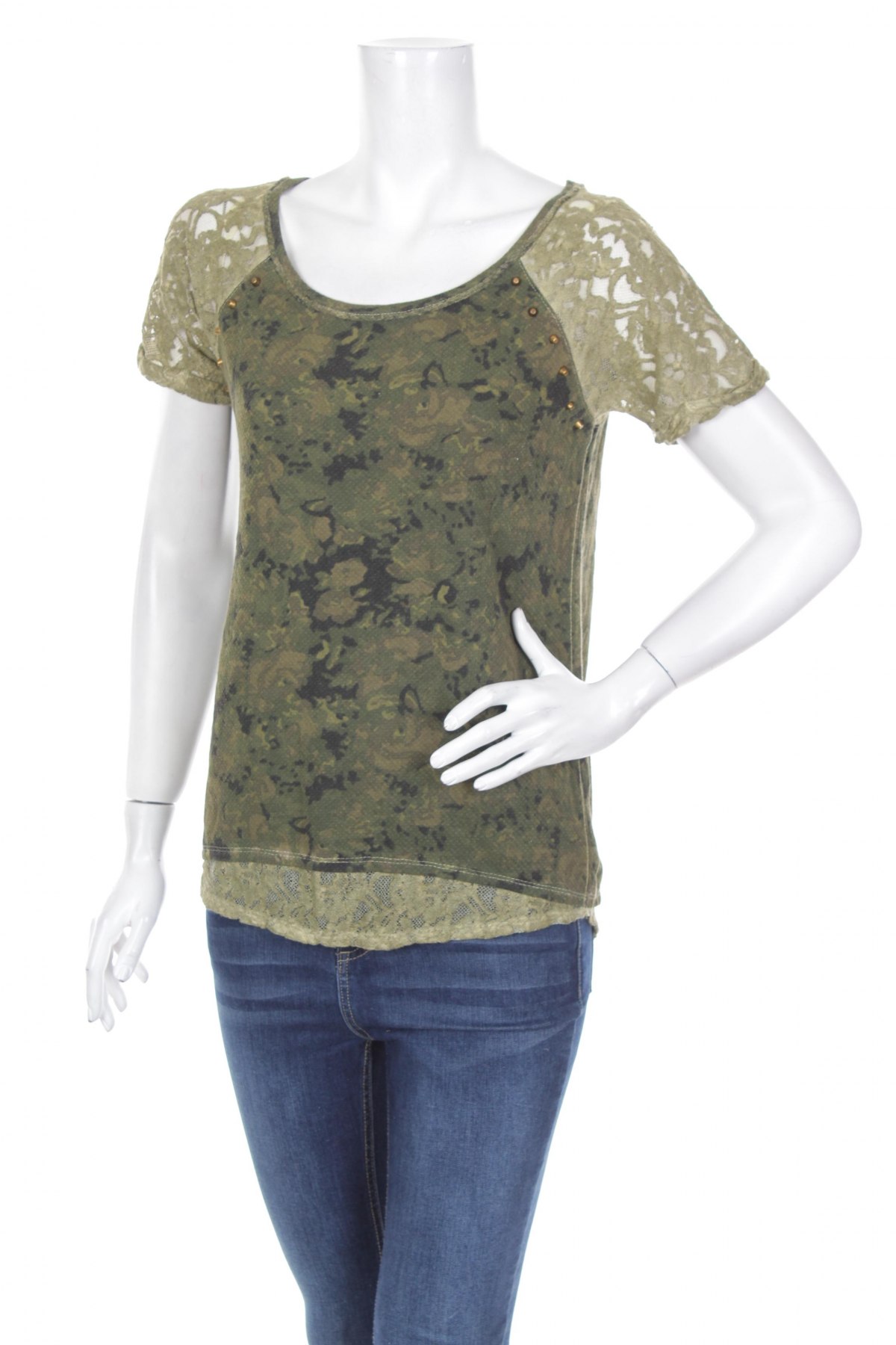 Дамска блуза Jessica Simpson, Размер S, Цвят Зелен, Цена 15,00 лв.