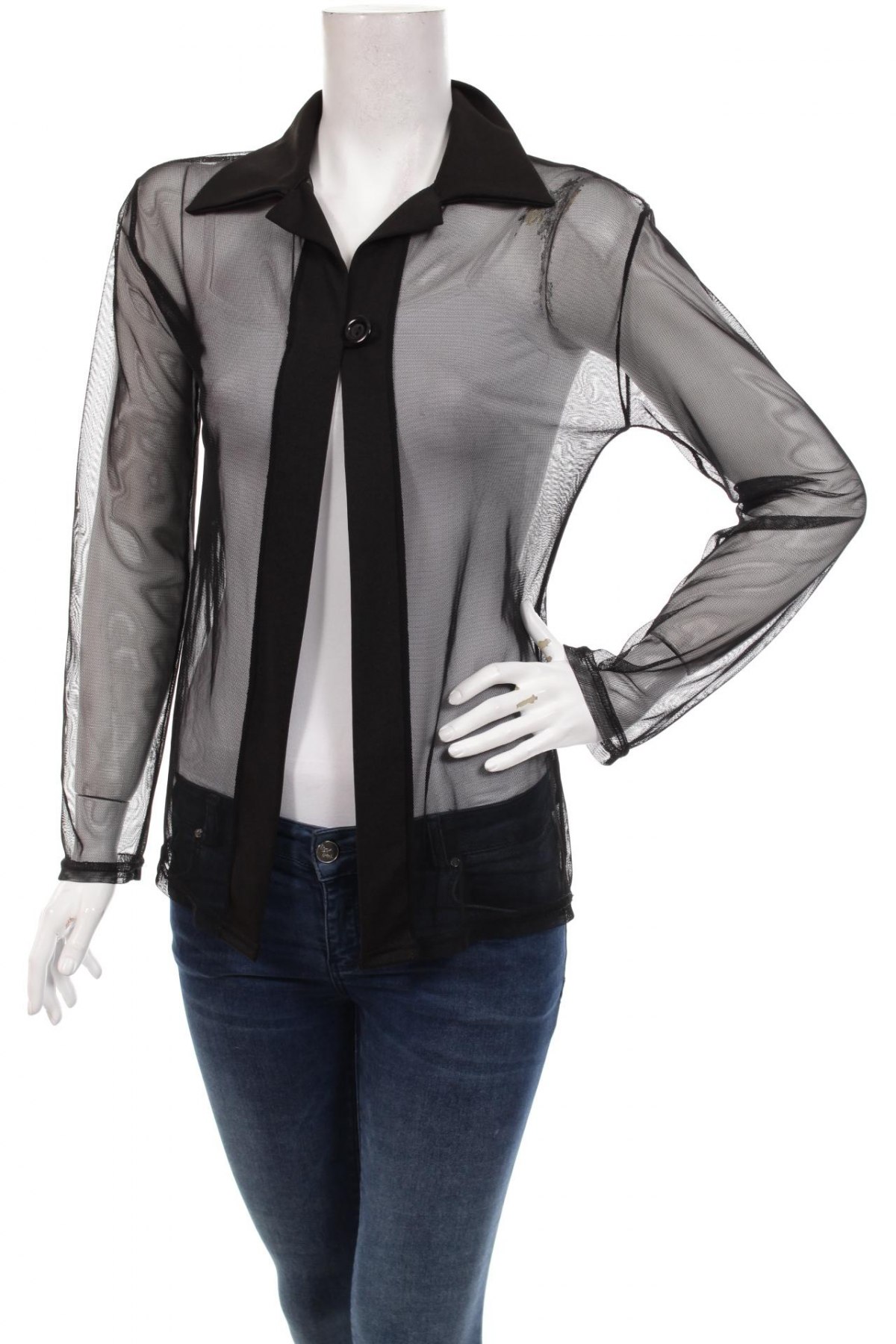 Γυναικείο πουκάμισο, Μέγεθος M, Χρώμα Μαύρο, Τιμή 17,53 €