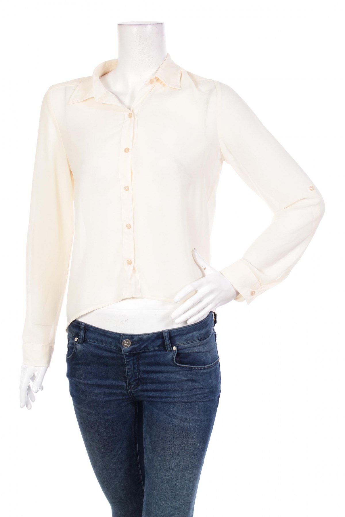 Γυναικείο πουκάμισο Be Cool, Μέγεθος S, Χρώμα Εκρού, Τιμή 17,94 €