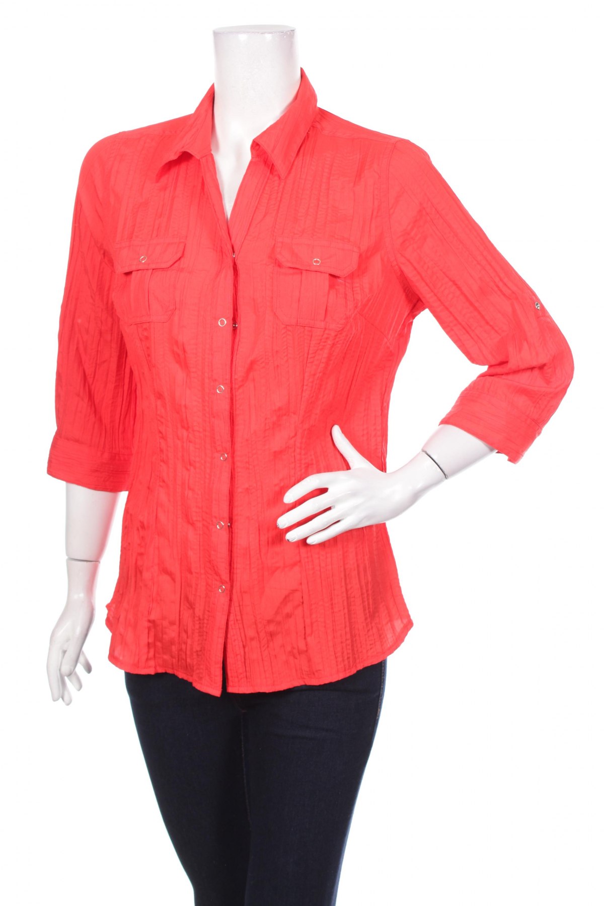 Γυναικείο πουκάμισο Canda, Μέγεθος M, Χρώμα Κόκκινο, Τιμή 15,46 €