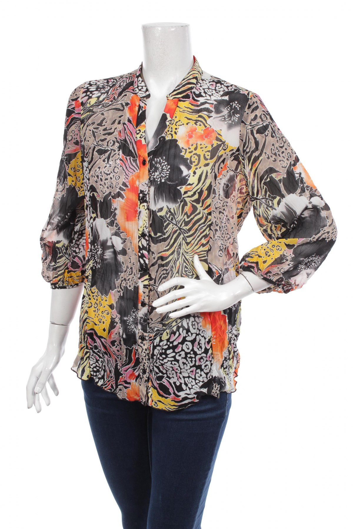 Γυναικείο πουκάμισο Canda, Μέγεθος M, Χρώμα Πολύχρωμο, Τιμή 16,49 €