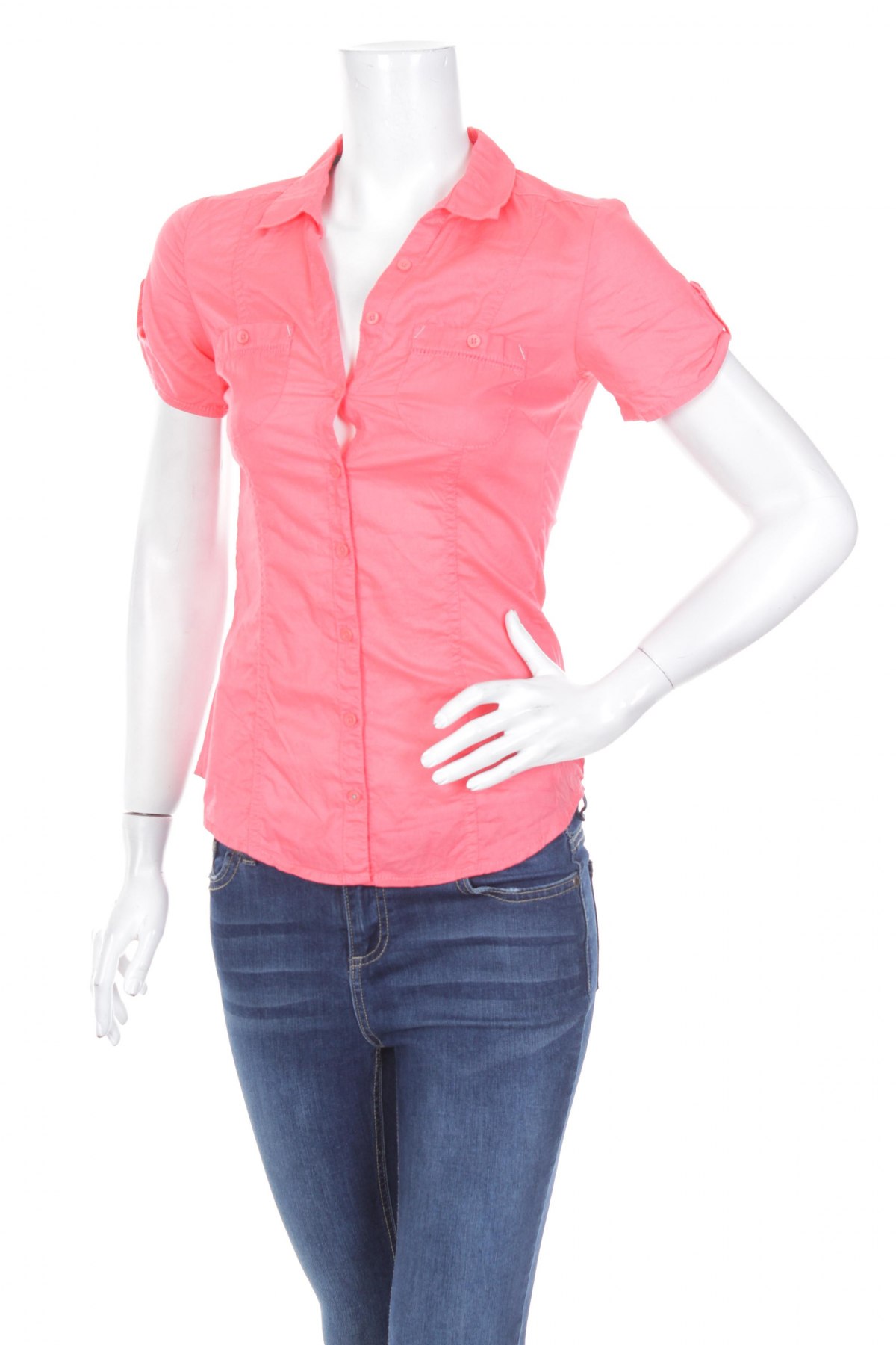 Γυναικείο πουκάμισο Clockhouse, Μέγεθος XS, Χρώμα Ρόζ , Τιμή 9,90 €