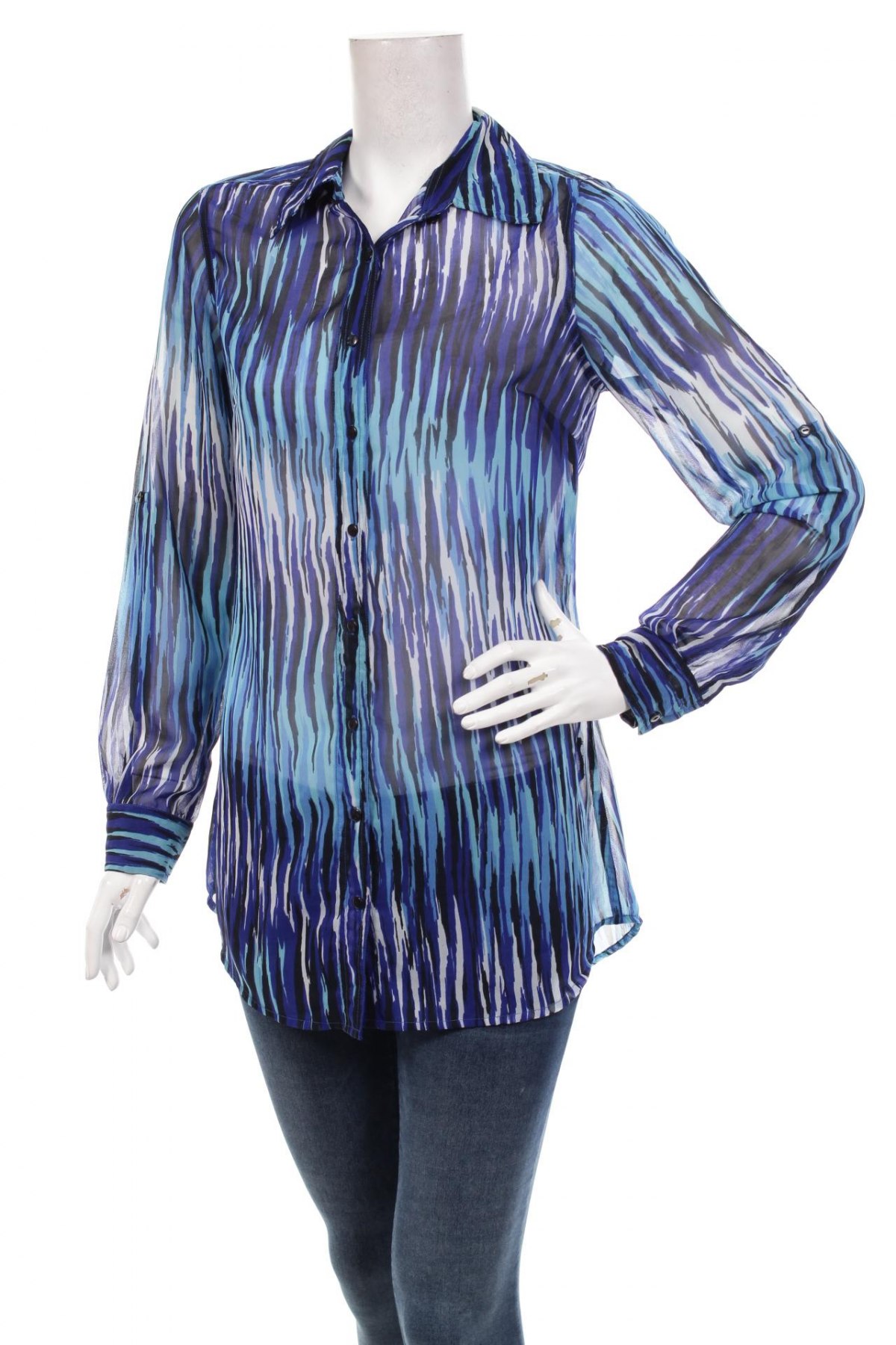 Γυναικείο πουκάμισο Gina Benotti, Μέγεθος M, Χρώμα Μπλέ, Τιμή 17,53 €