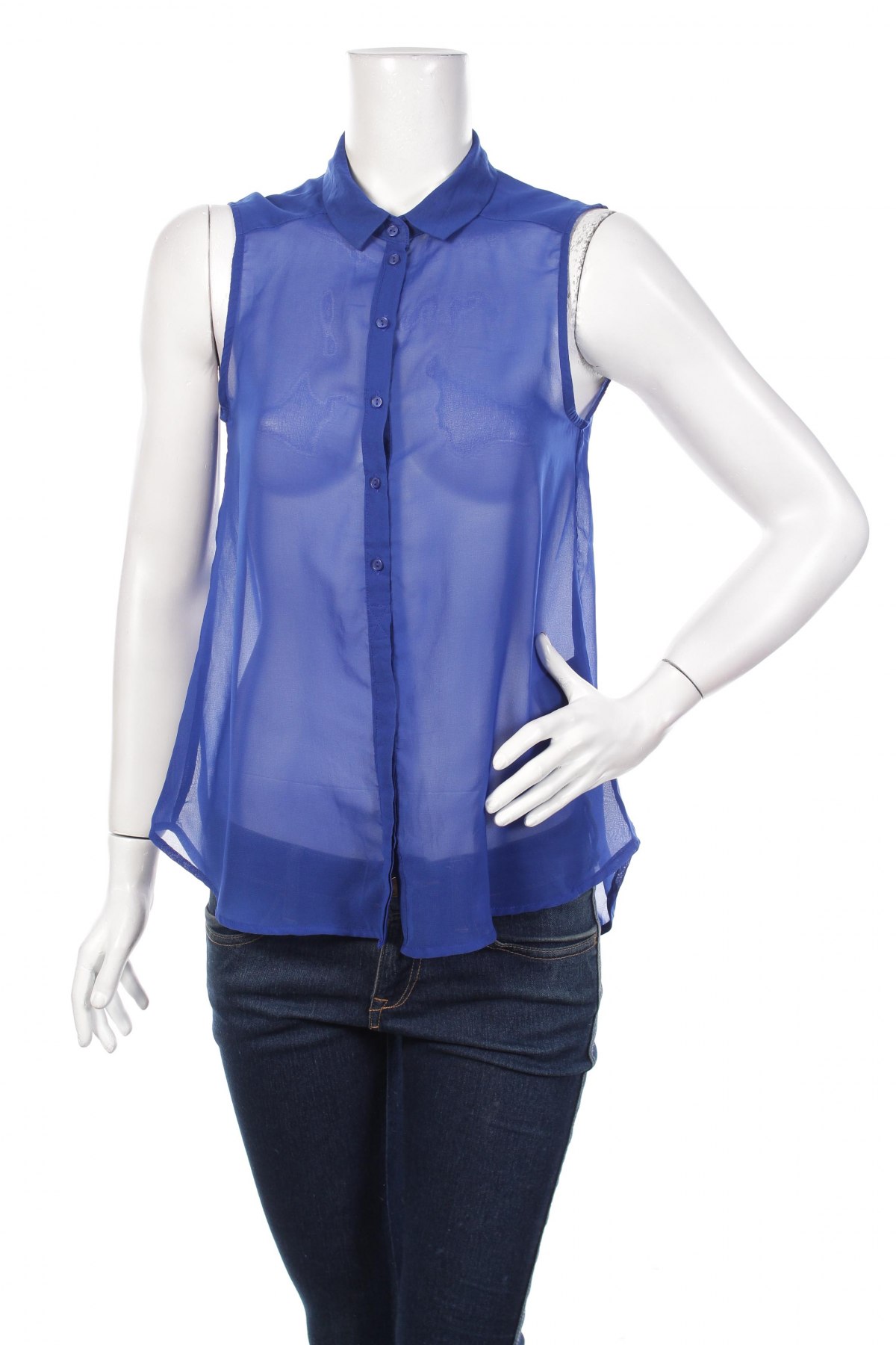 Γυναικείο πουκάμισο H&M, Μέγεθος S, Χρώμα Μπλέ, Τιμή 11,13 €