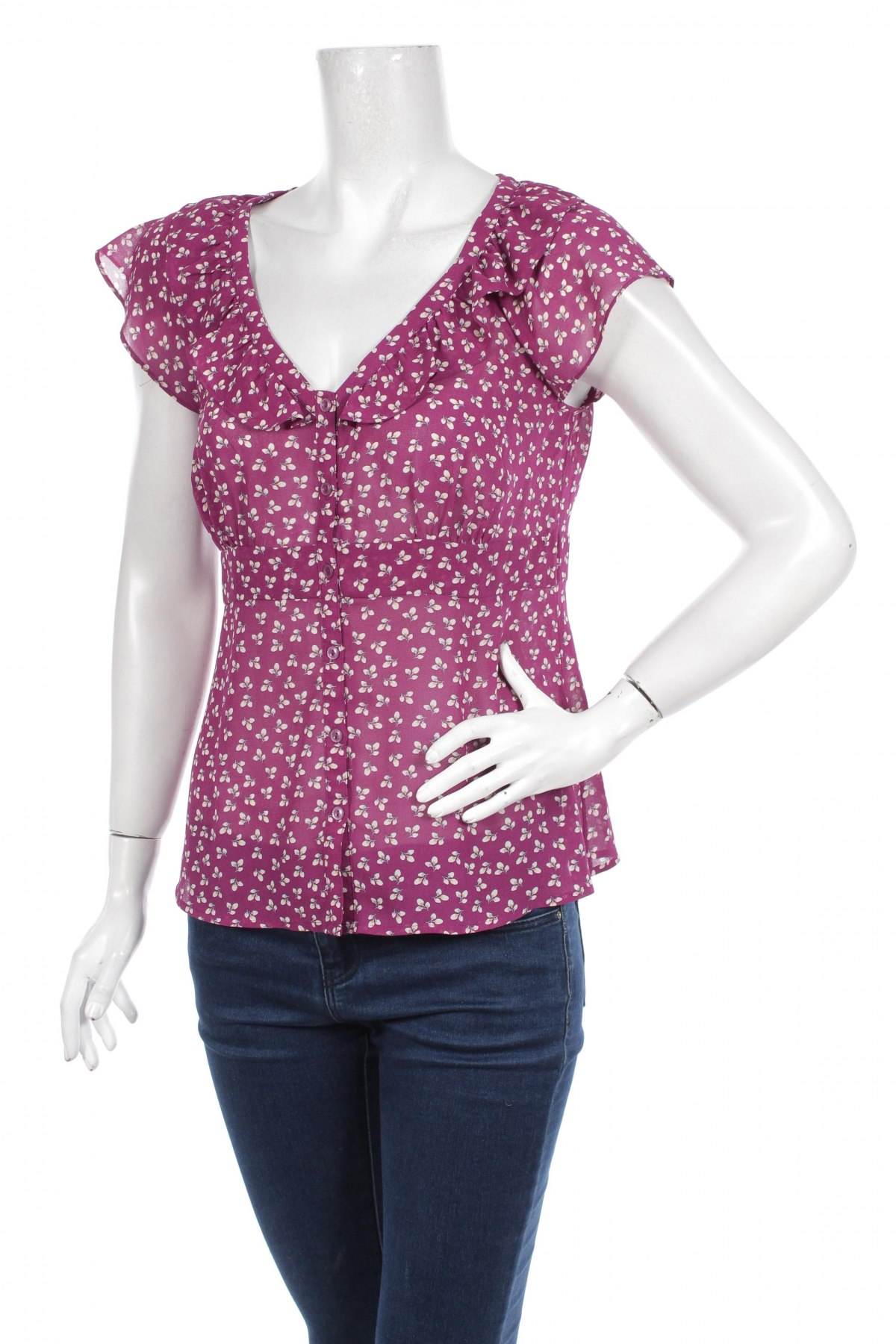 Γυναικείο πουκάμισο H&M, Μέγεθος M, Χρώμα Βιολετί, Τιμή 16,08 €