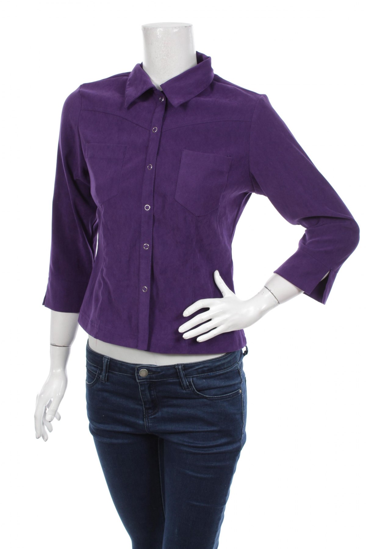 Γυναικείο πουκάμισο, Μέγεθος M, Χρώμα Βιολετί, Τιμή 14,95 €