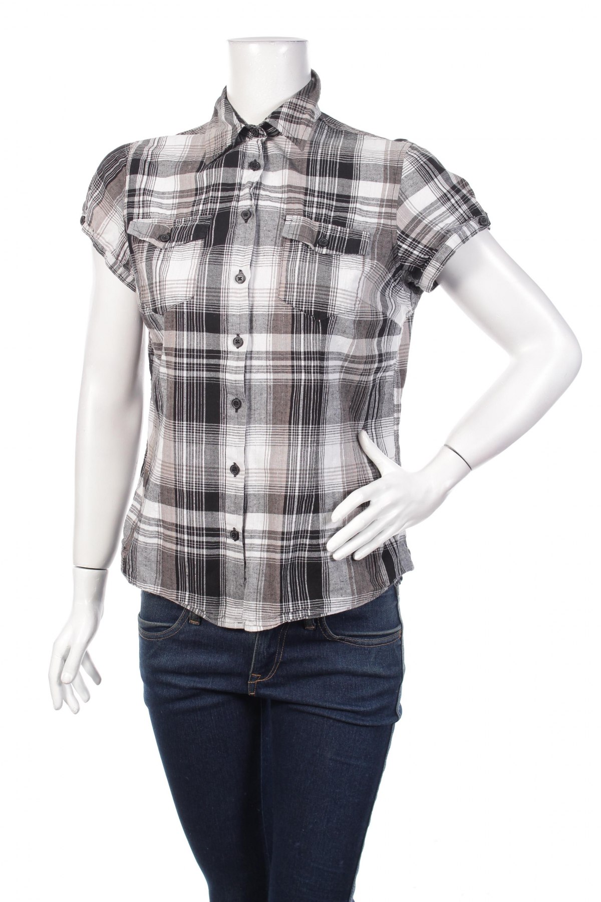 Γυναικείο πουκάμισο Janina, Μέγεθος M, Χρώμα Μαύρο, Τιμή 9,90 €