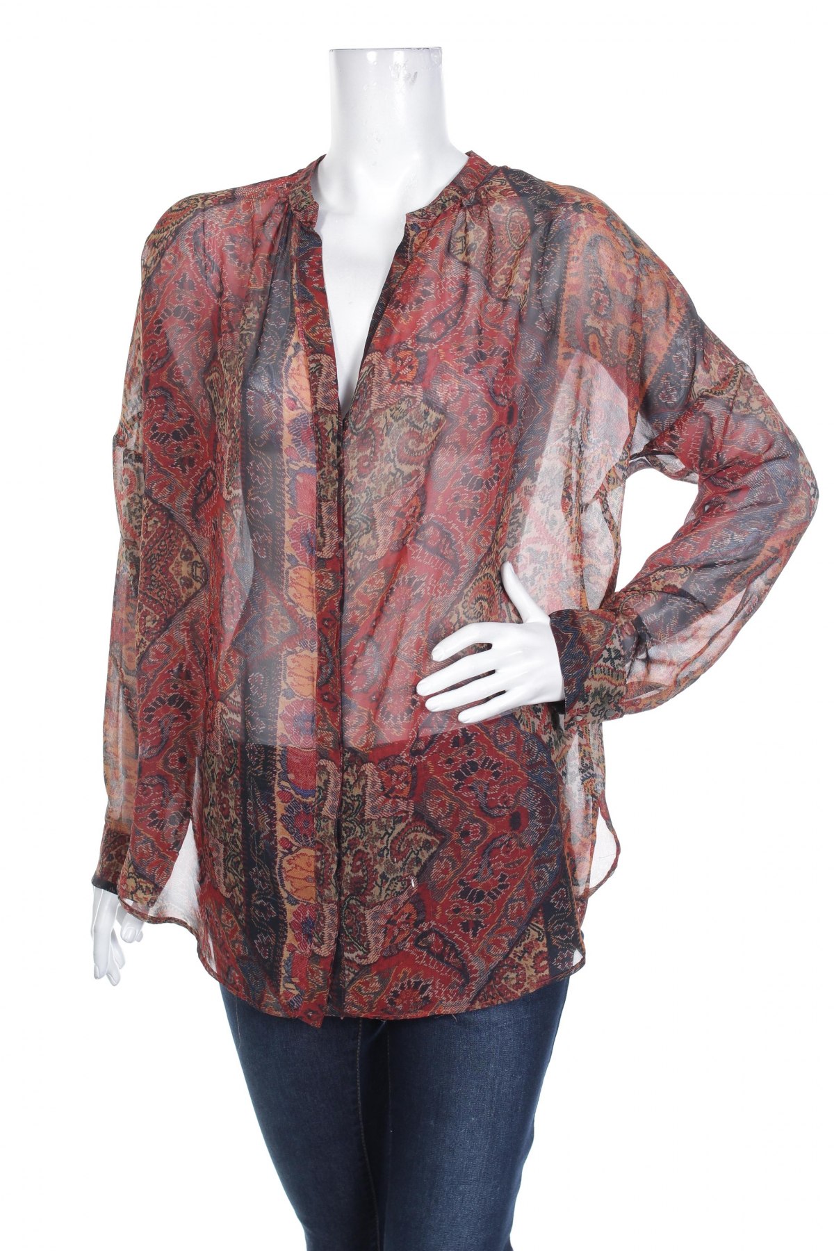 Γυναικείο πουκάμισο Mango, Μέγεθος M, Χρώμα Πολύχρωμο, Τιμή 17,94 €