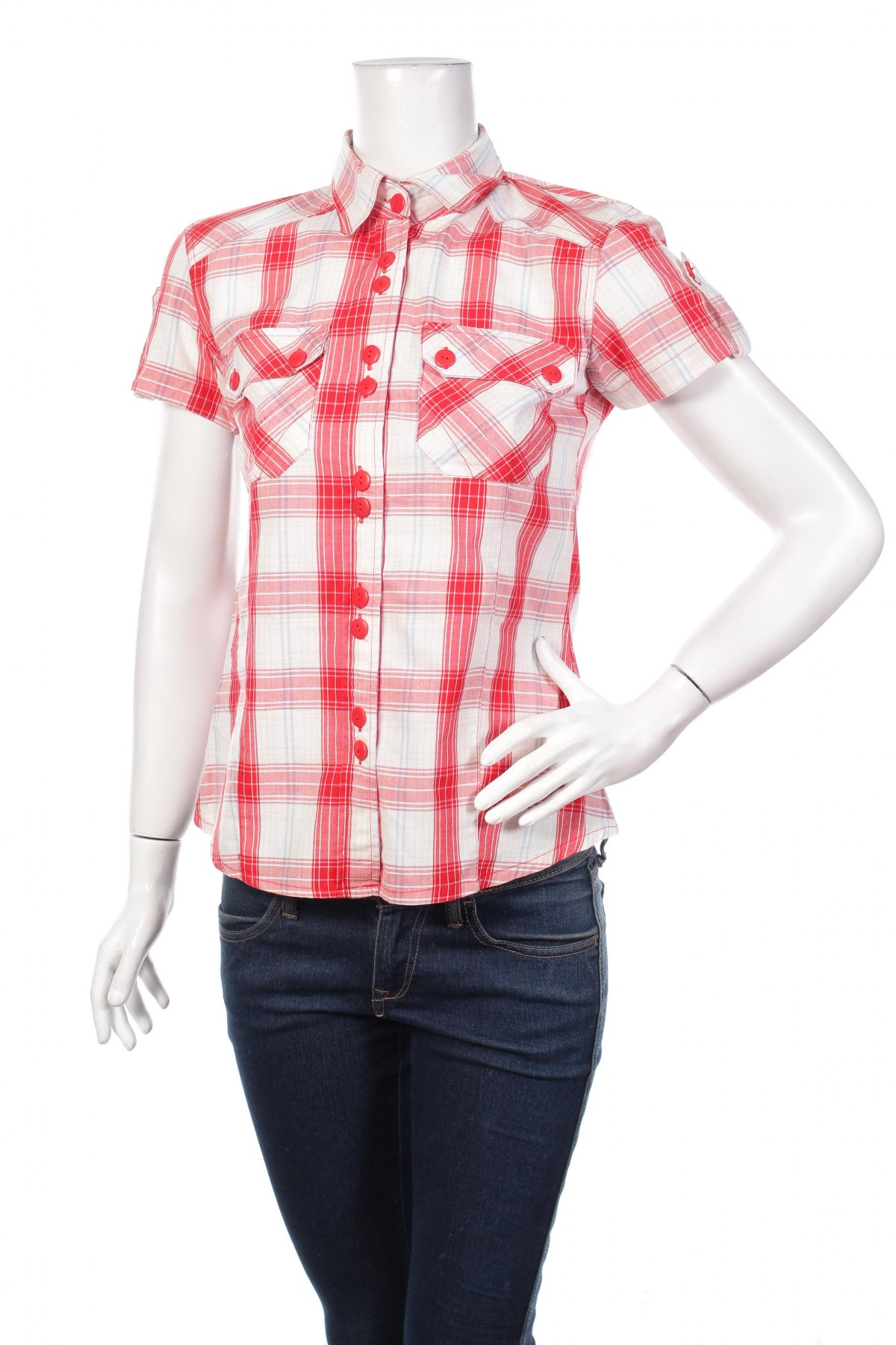 Γυναικείο πουκάμισο Ofelia, Μέγεθος S, Χρώμα Κόκκινο, Τιμή 11,13 €