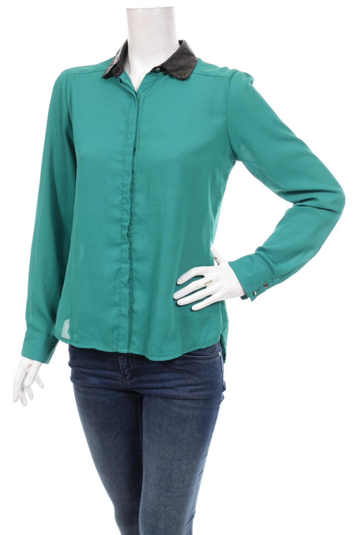 Γυναικείο πουκάμισο, Μέγεθος S, Χρώμα Πράσινο, Τιμή 17,53 €