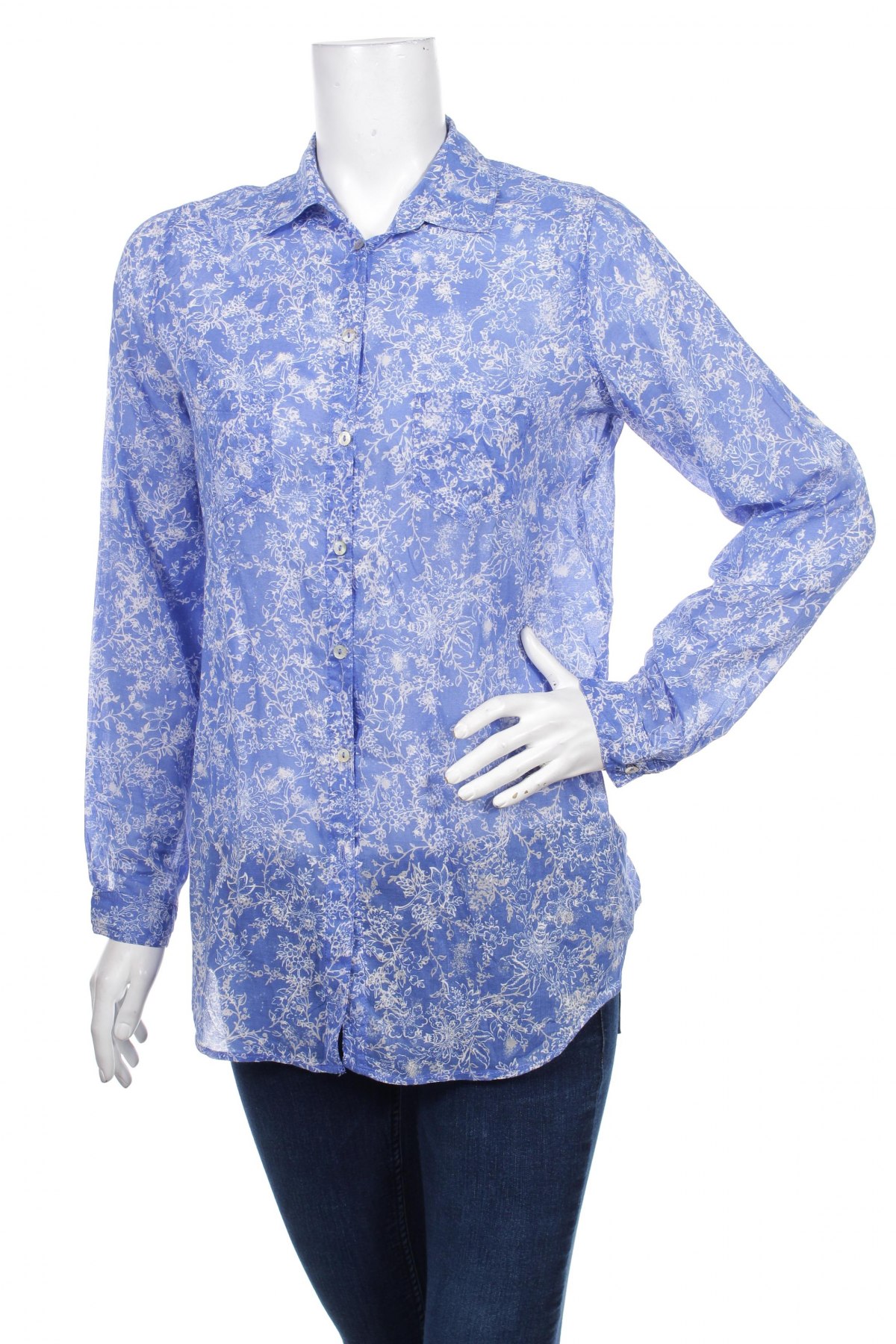 Γυναικείο πουκάμισο Promod, Μέγεθος M, Χρώμα Μπλέ, Τιμή 16,49 €