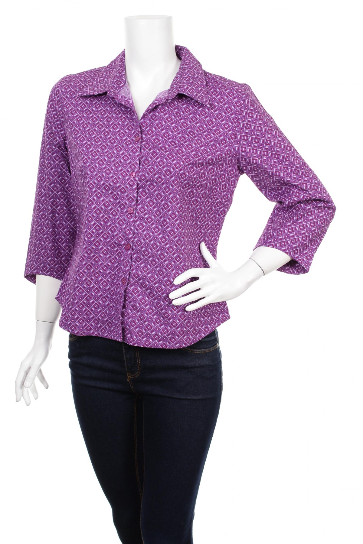 Γυναικείο πουκάμισο S.Oliver, Μέγεθος L, Χρώμα Βιολετί, Τιμή 25,26 €