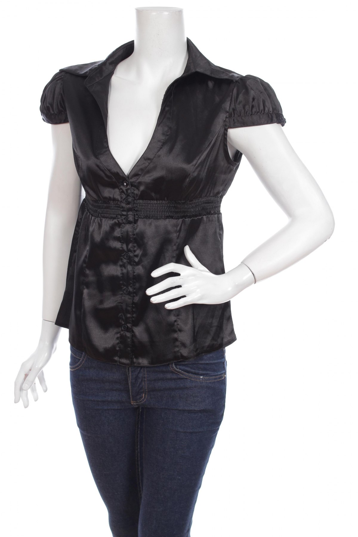 Γυναικείο πουκάμισο Tally Weijl, Μέγεθος L, Χρώμα Μαύρο, Τιμή 8,66 €