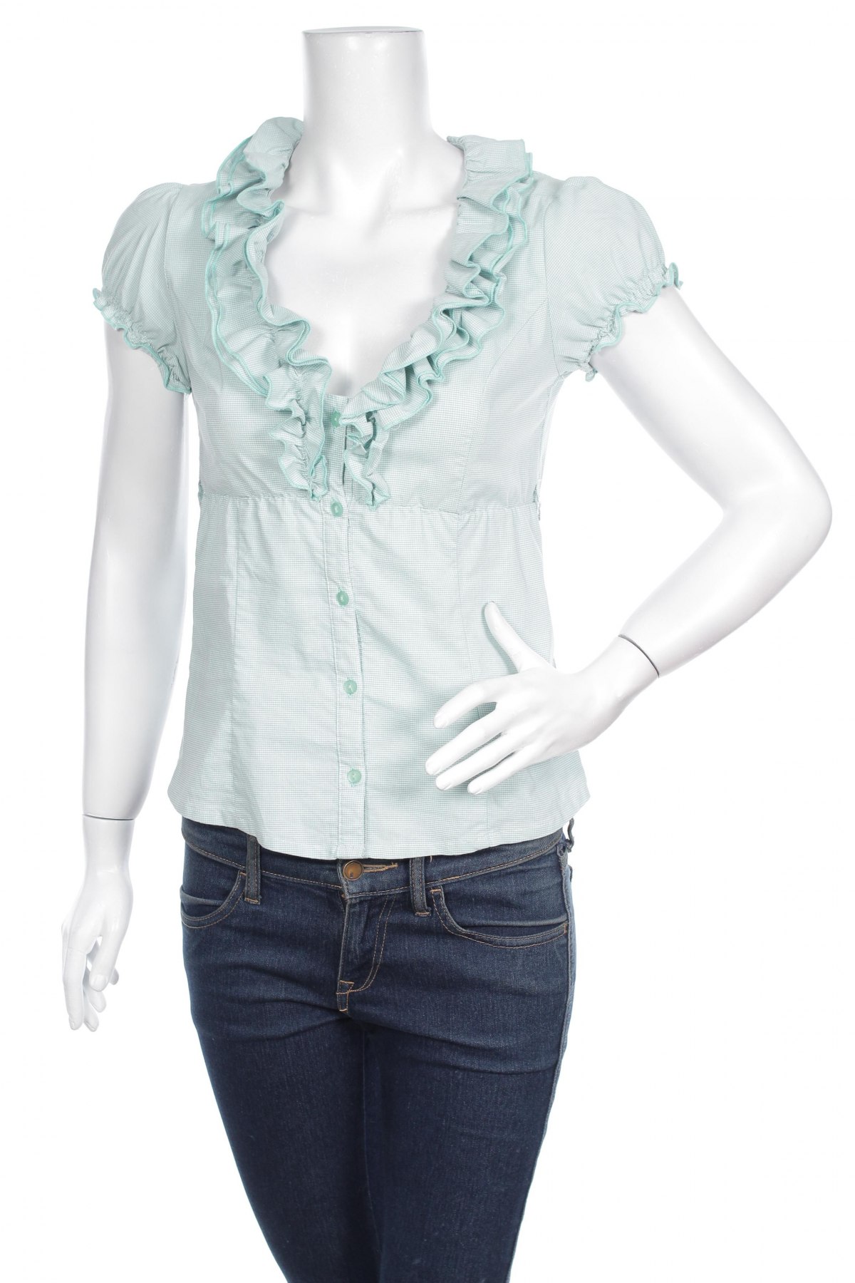Γυναικείο πουκάμισο Tally Weijl, Μέγεθος M, Χρώμα Πράσινο, Τιμή 11,75 €