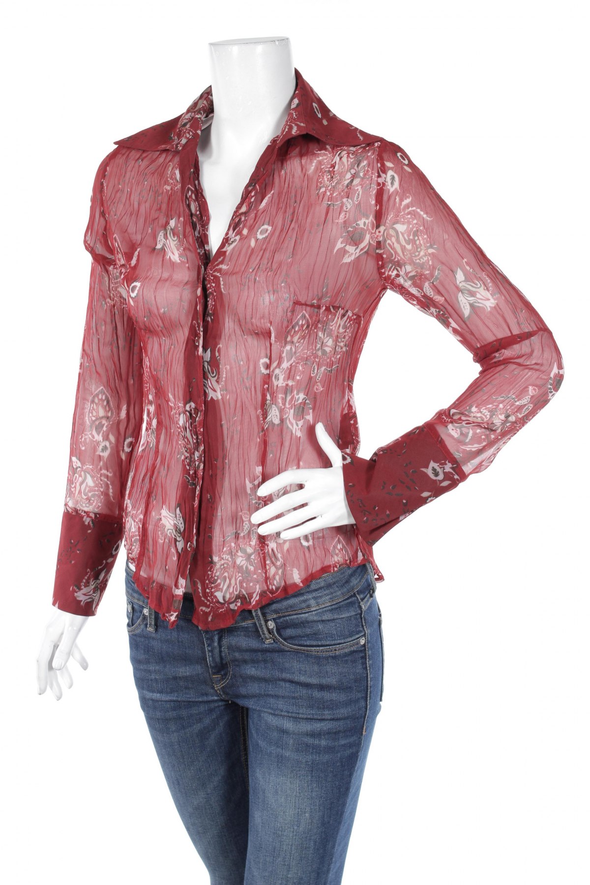 Γυναικείο πουκάμισο Zero, Μέγεθος S, Χρώμα Κόκκινο, Τιμή 17,32 €