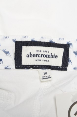 Детски панталон Abercrombie Kids, Размер 15-18y/ 170-176 см, Цвят Бял, Цена 28,90 лв.