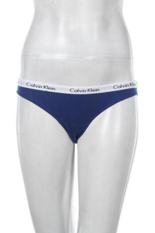 Бикини Calvin Klein, Размер XS, Цвят Син, 90% памук, 10% еластан, Цена 31,28 лв.