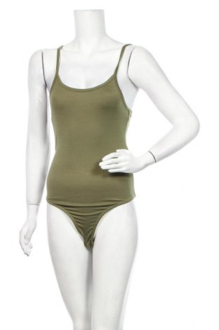 Дамска блуза - боди Missguided, Размер S, Цвят Зелен, 75% полиестер, 20% вискоза, 5% еластан, Цена 8,40 лв.