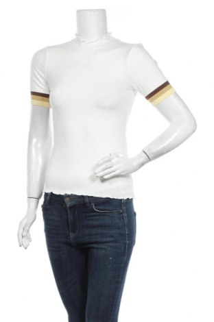 Bluză de femei Camaieu, Mărime S, Culoare Alb, 93% bumbac, 4% fire din metal, 3% poliamidă, Preț 120,89 Lei