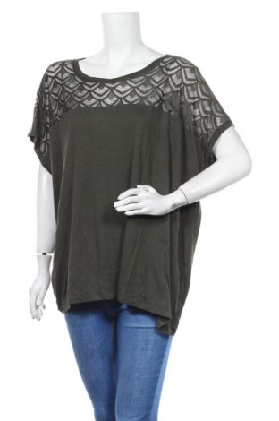 Γυναικεία μπλούζα Only Carmakoma, Μέγεθος 4XL, Χρώμα Πράσινο, Τιμή 16,89 €
