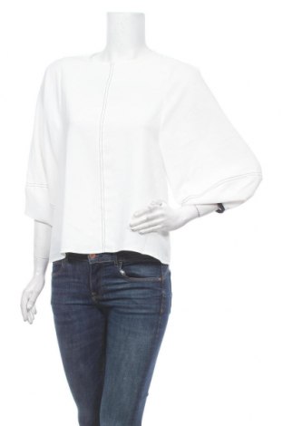 Дамска блуза Zara, Размер S, Цвят Бял, Полиестер, Цена 23,10 лв.