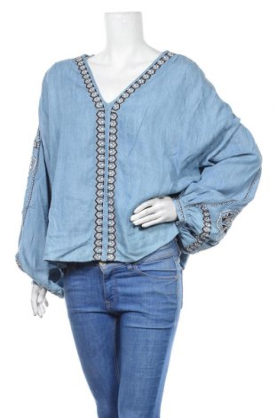 Γυναικεία μπλούζα Zara Trafaluc, Μέγεθος M, Χρώμα Μπλέ, Lyocell, Τιμή 30,31 €