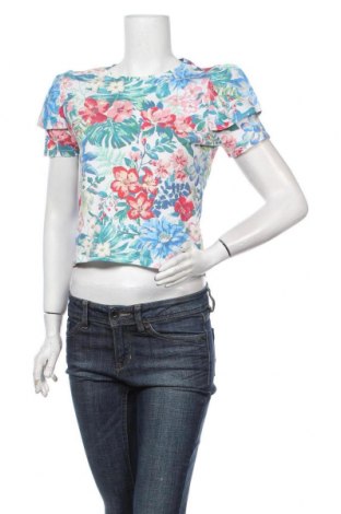 Дамска блуза Zara Trafaluc, Размер M, Цвят Многоцветен, Памук, Цена 29,40 лв.