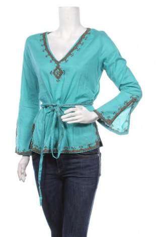 Damen Shirt Zara Trafaluc, Größe M, Farbe Blau, Baumwolle, Preis 22,27 €