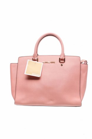 Дамска чанта MICHAEL Michael Kors, Цвят Розов, Естествена кожа, Цена 450,45 лв.