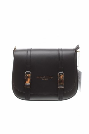 Γυναικεία τσάντα Maison Heritage, Χρώμα Μαύρο, Δερματίνη, Τιμή 143,73 €