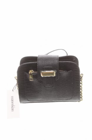 Дамска чанта Manoukian, Цвят Черен, Еко кожа, Цена 171,75 лв.