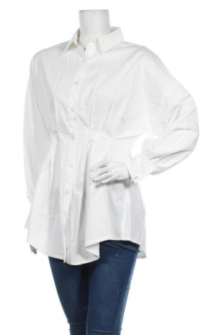 Γυναικείο πουκάμισο SHEIN, Μέγεθος S, Χρώμα Λευκό, 90% πολυεστέρας, 10% ελαστάνη, Τιμή 16,89 €