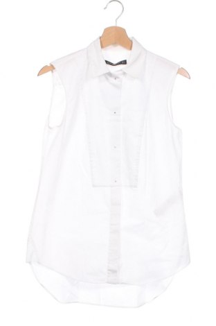 Дамска риза Zara, Размер XS, Цвят Бял, 100% памук, Цена 36,00 лв.