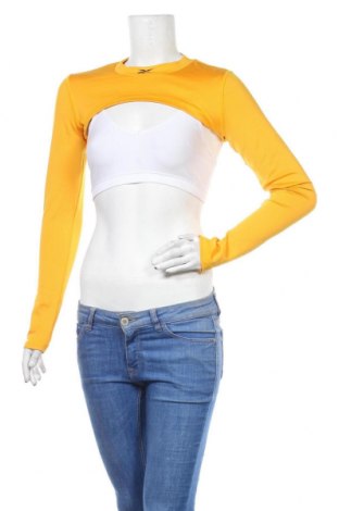 Damen Sport Shirt Reebok, Größe S, Farbe Gelb, Polyester, Preis 38,97 €