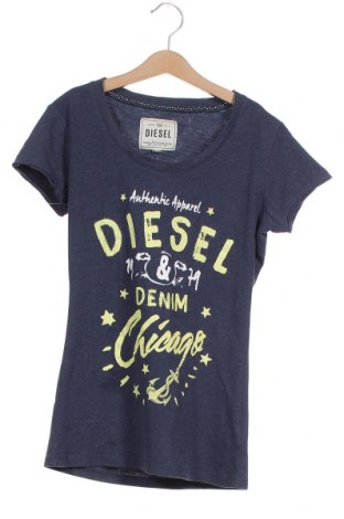 Damen T-Shirt Diesel, Größe XS, Farbe Blau, 60% Baumwolle, 40% Polyester, Preis 25,05 €
