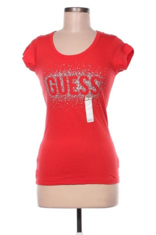 Damen T-Shirt Guess, Größe S, Farbe Rot, Baumwolle, Preis 48,02 €