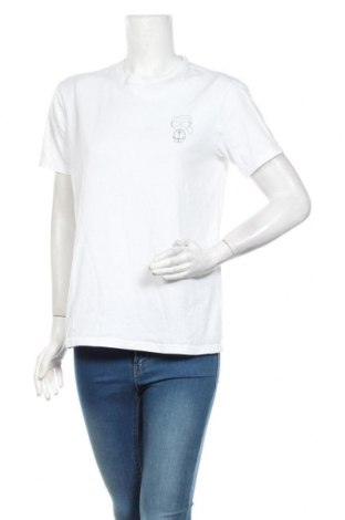 Дамска тениска Karl Lagerfeld, Размер M, Цвят Бял, Памук, Цена 78,00 лв.