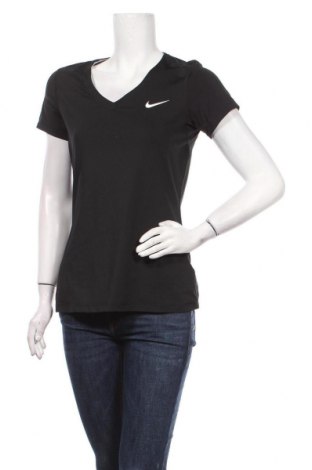 Damen T-Shirt Nike, Größe L, Farbe Schwarz, Preis 19,48 €