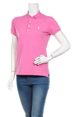 Tricou de femei Ralph Lauren Golf, Mărime L, Culoare Roz, 97% bumbac, 3% elastan, Preț 92,11 Lei