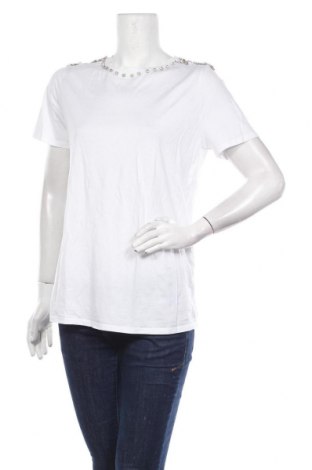 Damski T-shirt TWINSET, Rozmiar XL, Kolor Biały, Bawełna, Cena 131,14 zł