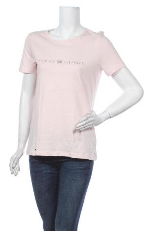Damen T-Shirt Tommy Hilfiger, Größe M, Farbe Rosa, Baumwolle, Preis 33,80 €