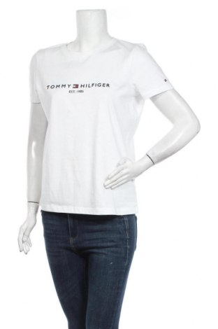 Damen T-Shirt Tommy Hilfiger, Größe M, Farbe Weiß, Baumwolle, Preis 30,80 €