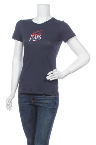 Damen T-Shirt Tommy Hilfiger, Größe S, Farbe Blau, 60% Baumwolle, 40% Polyester, Preis 30,80 €