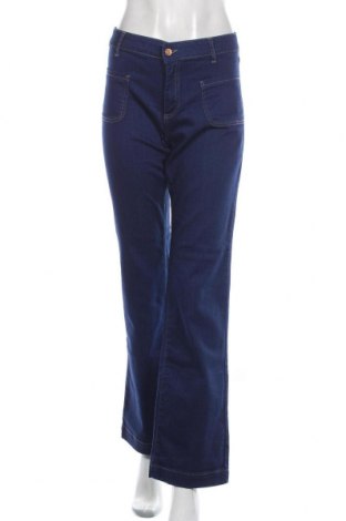 Damskie jeansy Cyrillus, Rozmiar L, Kolor Niebieski, 98% bawełna, 2% elastyna, Cena 61,89 zł
