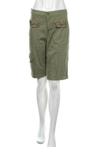 Pantaloni scurți de femei John Sheep, Mărime L, Culoare Verde, 96% bumbac, 4% elastan, Preț 138,16 Lei