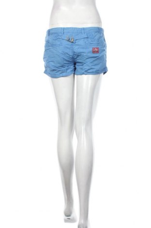 Pantaloni scurți de femei Superdry, Mărime S, Culoare Albastru, Bumbac, Preț 219,57 Lei